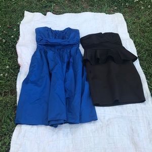 2 strapless dresses💞
